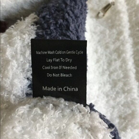 Fleece zip up Hoodie White - Picture 11 of 16